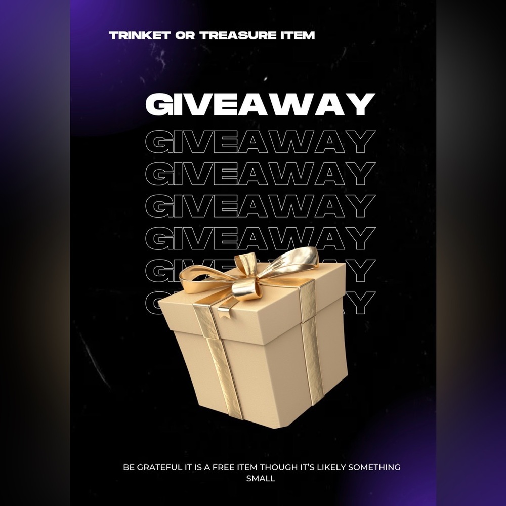 Giveaway With Free Shipping for 24 hours